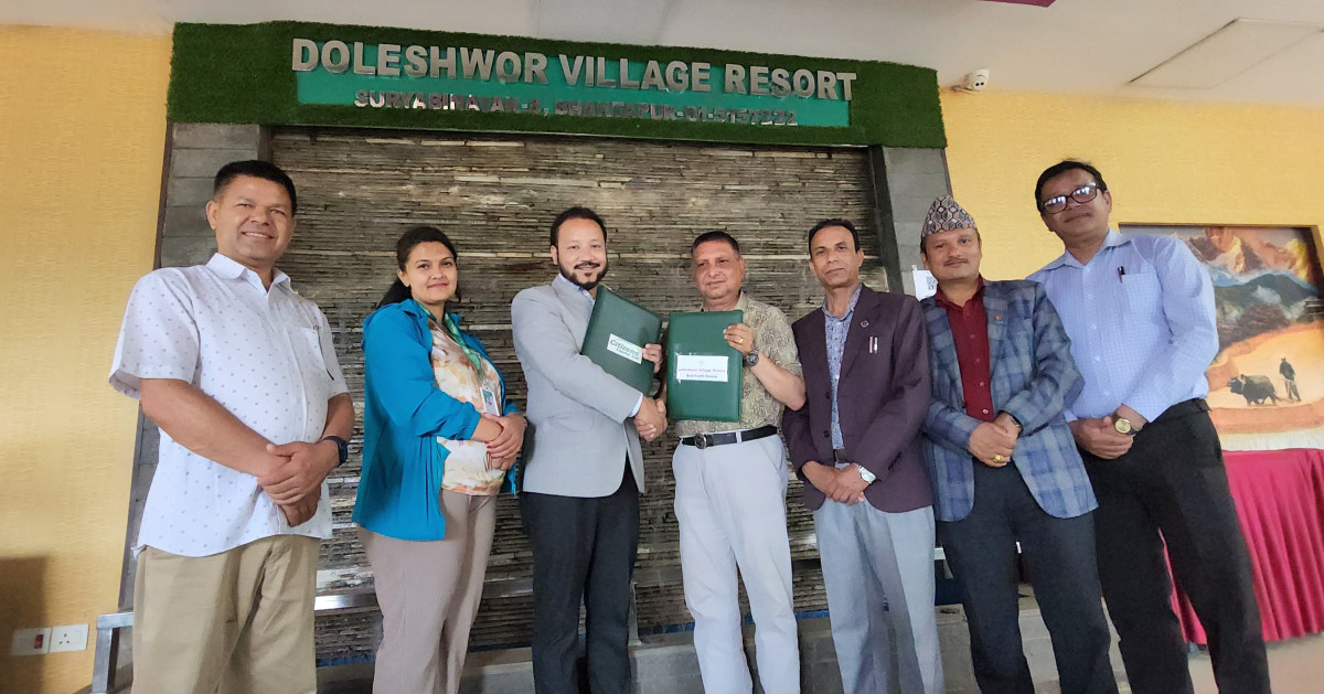 डोलेश्वर भिलेज रिसोर्ट एण्ड फार्म हाउस र सिटिजन्स क्यापिटलबिच संस्थागत परामर्श सम्झौता